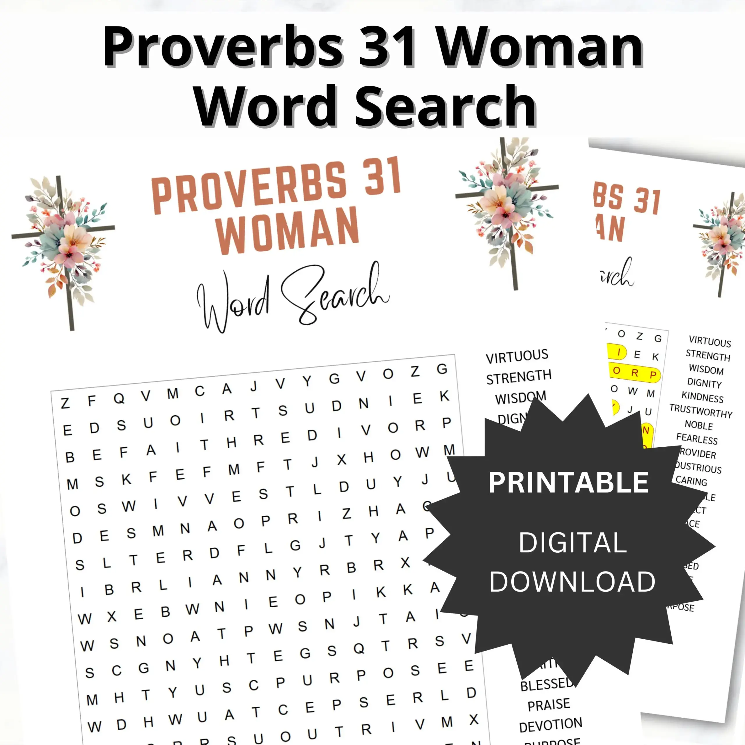 Proverbs Word Search Proverbs Word Search