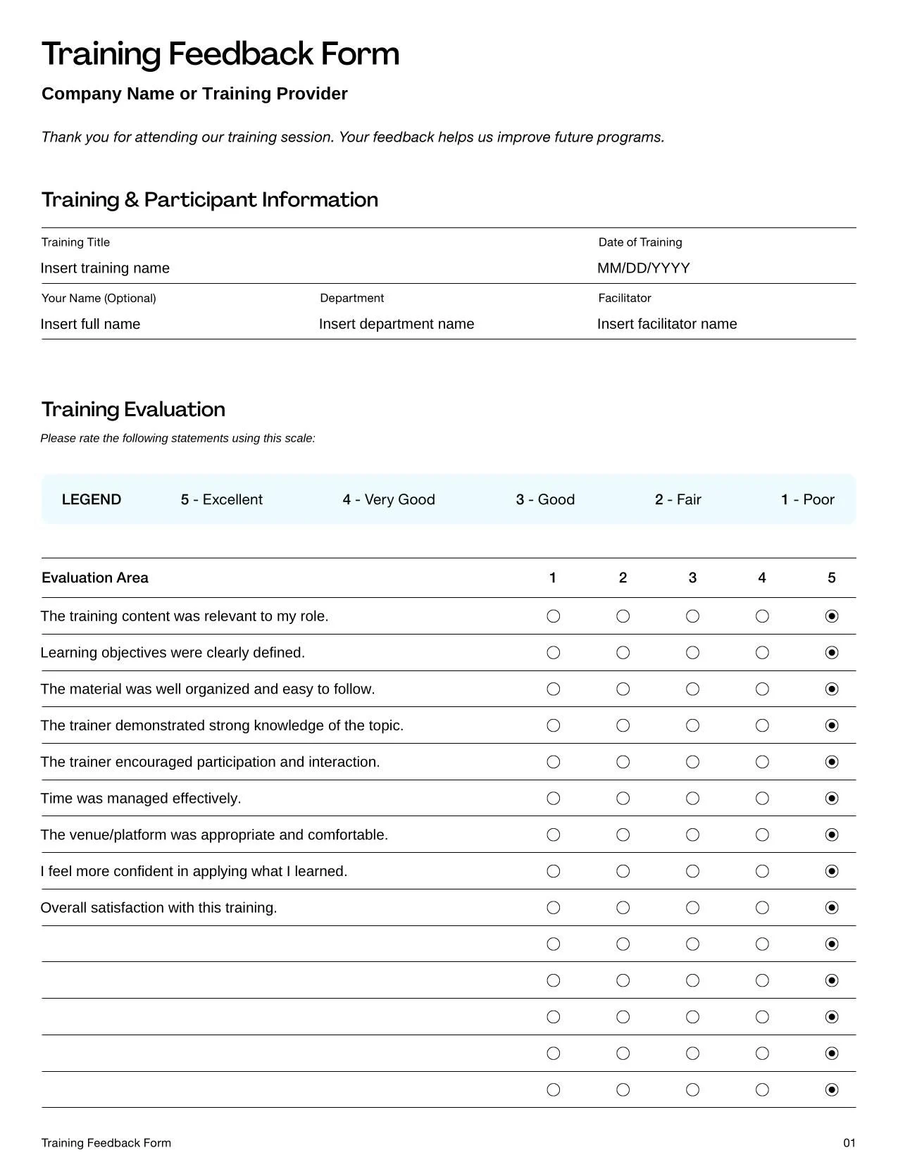 Questionnaires