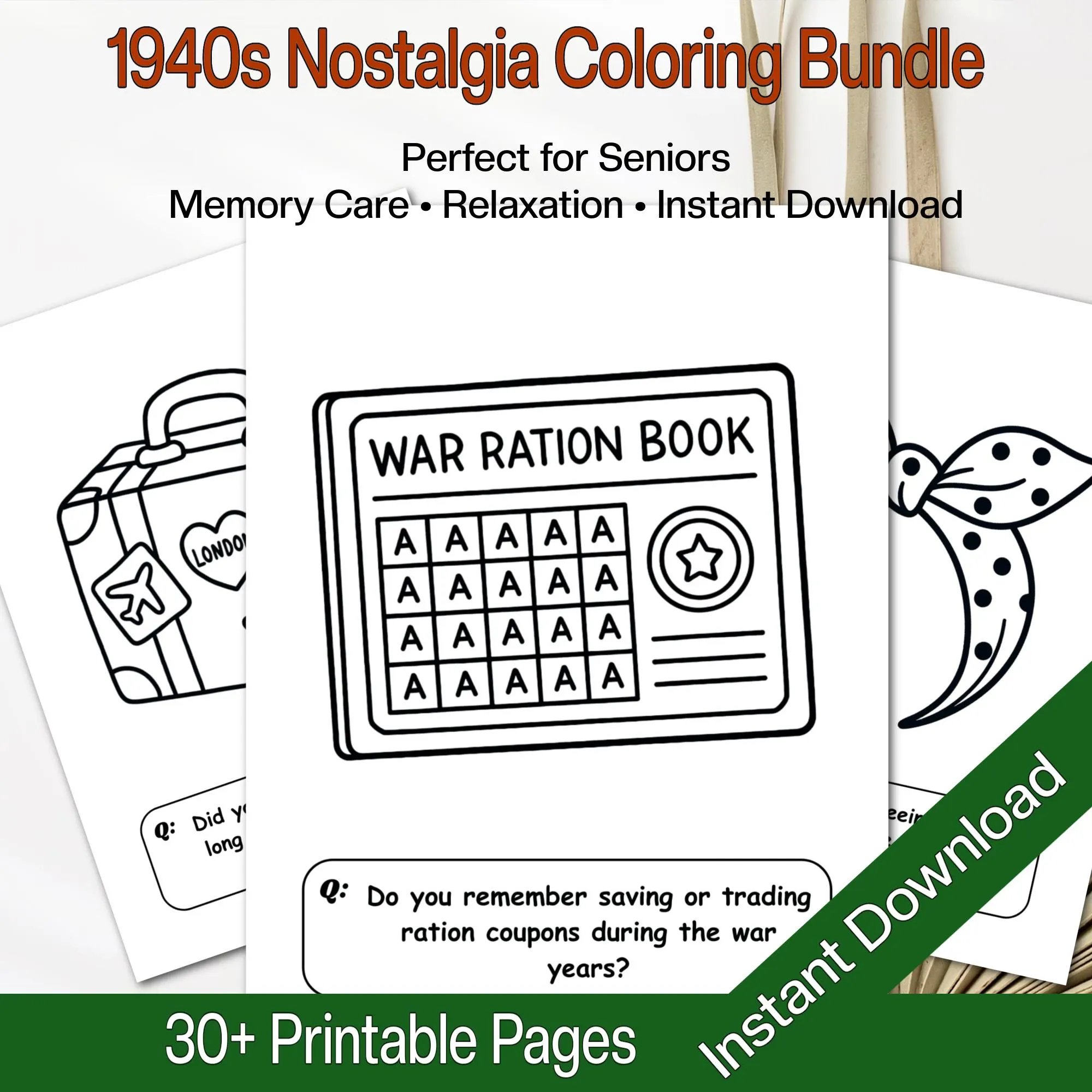 Reminiscing For Seniors Printable Sheet