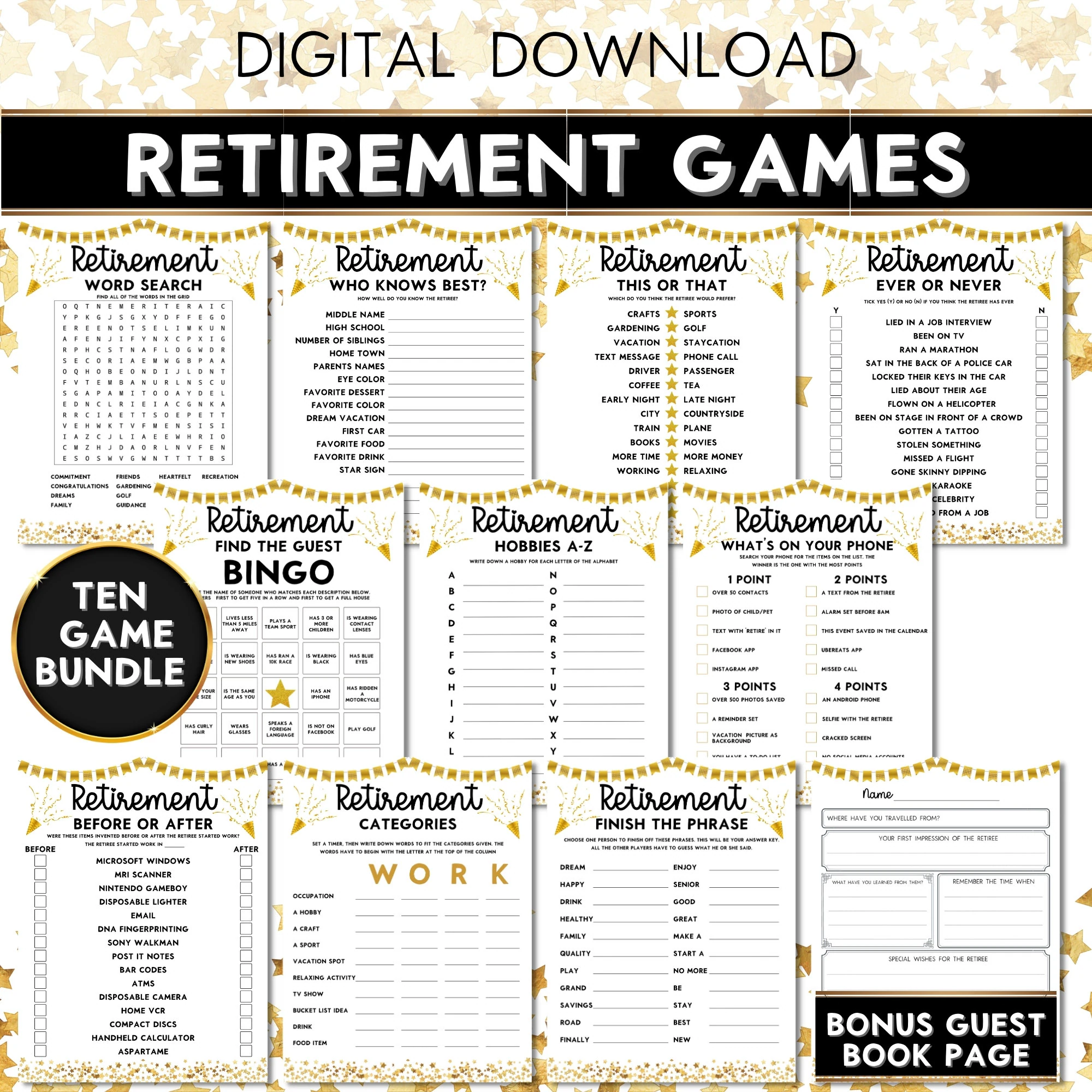 Retirement Party Games Retirement Games Retirement Party Games Retirement Games