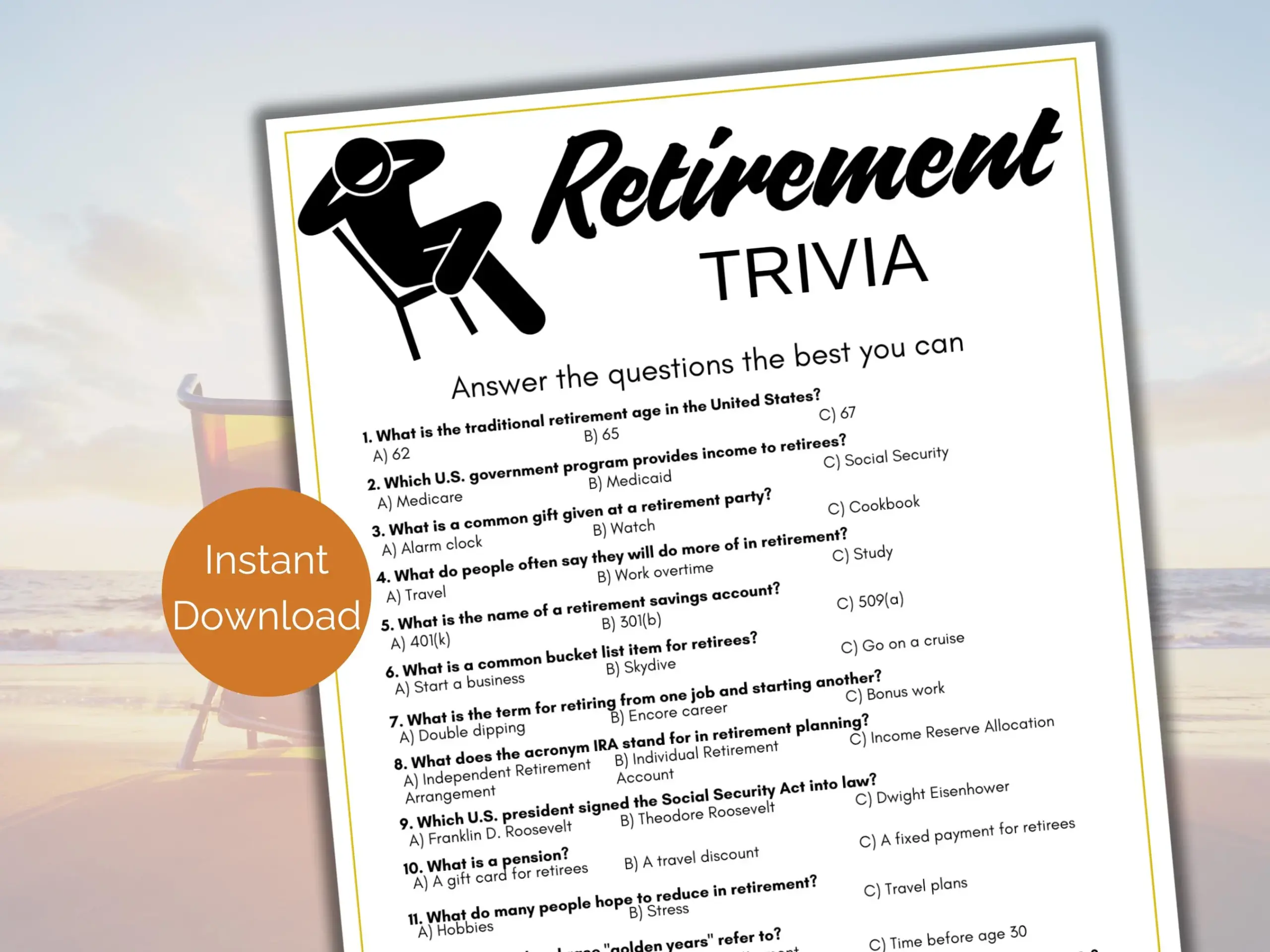 Retirement Trivia Questions