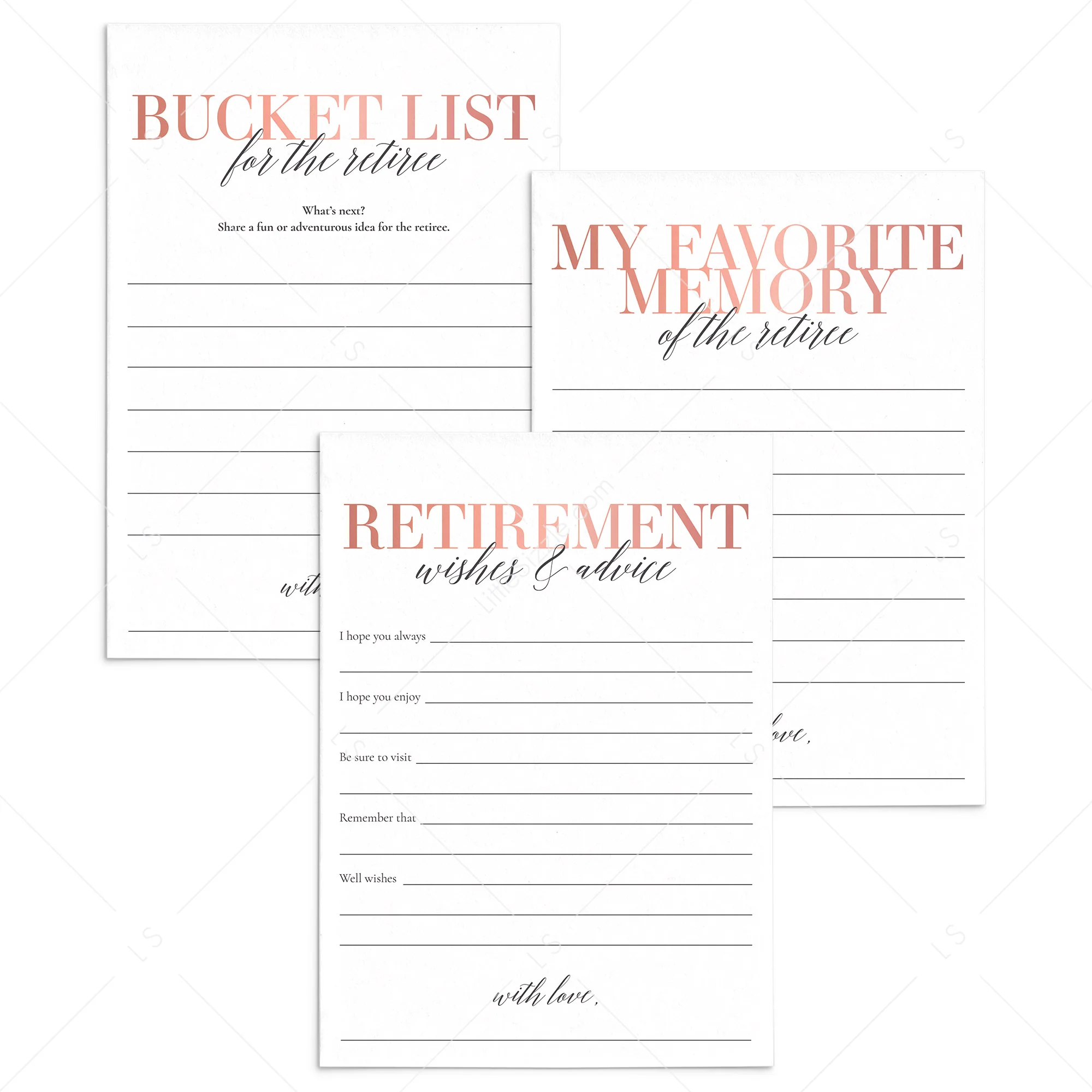 Retirement Wishes And Advice Cards For Women Printable