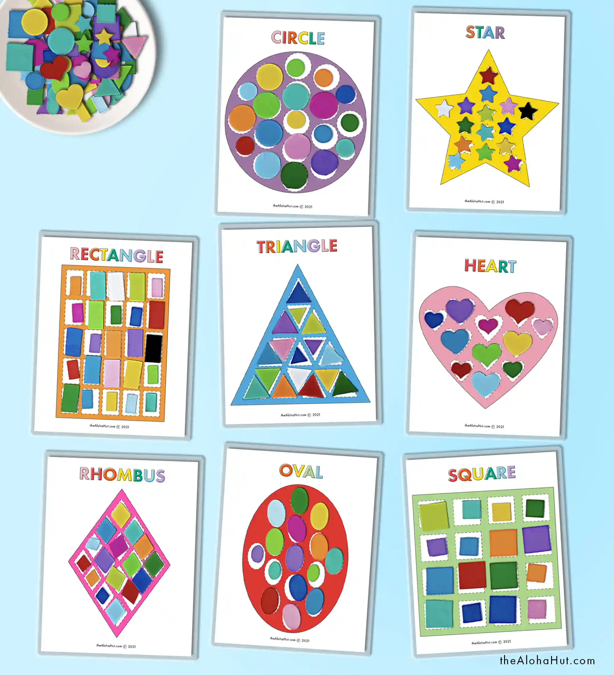 Reusable Shape Sorting Activity For Toddlers