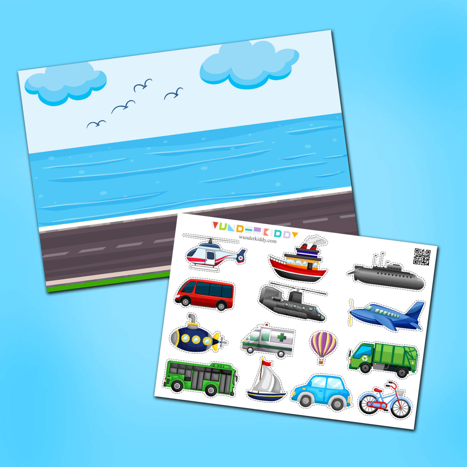 Vehicles Sorting Activity For 2 Year Olds Free Printable Pdf - We Love ...