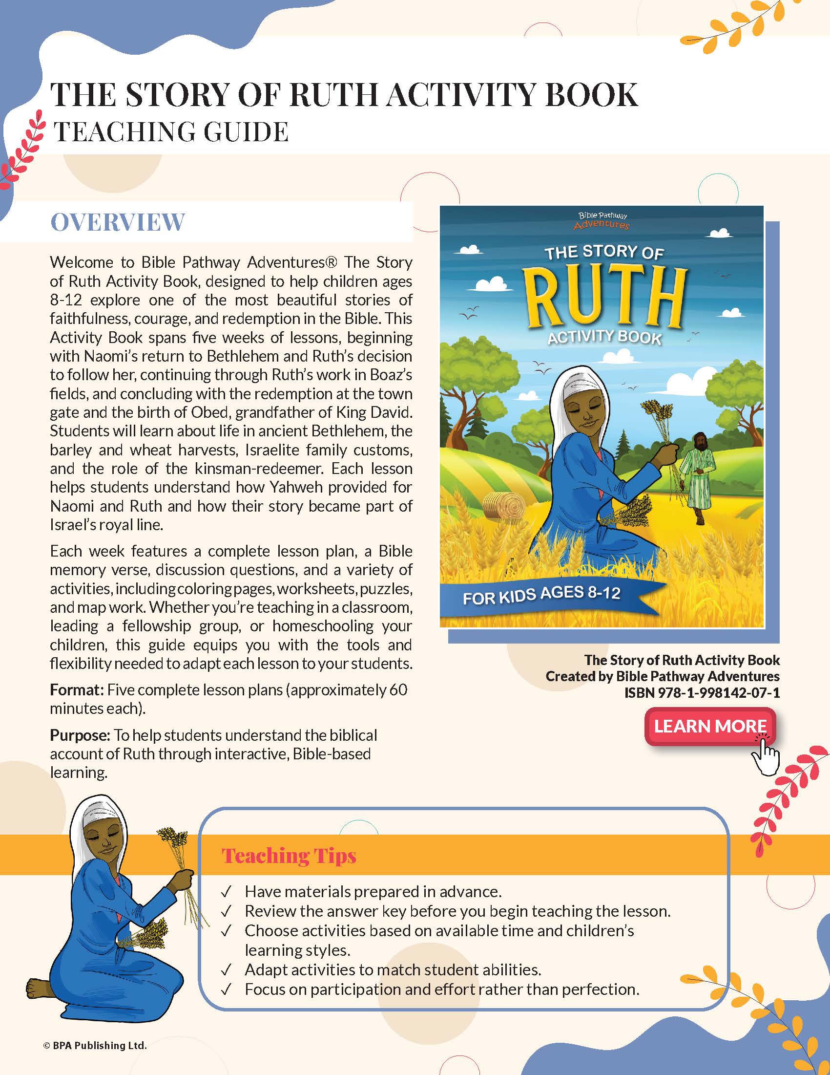 Ruthactivitybook