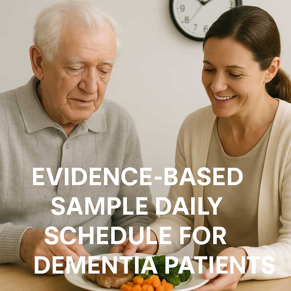 Sample Daily Schedule For Elderly