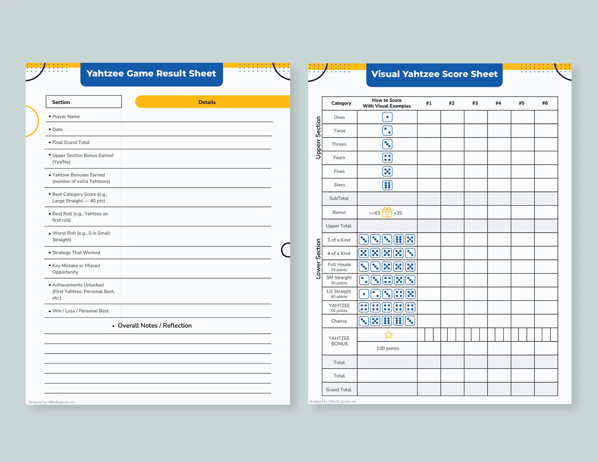 Score Sheets