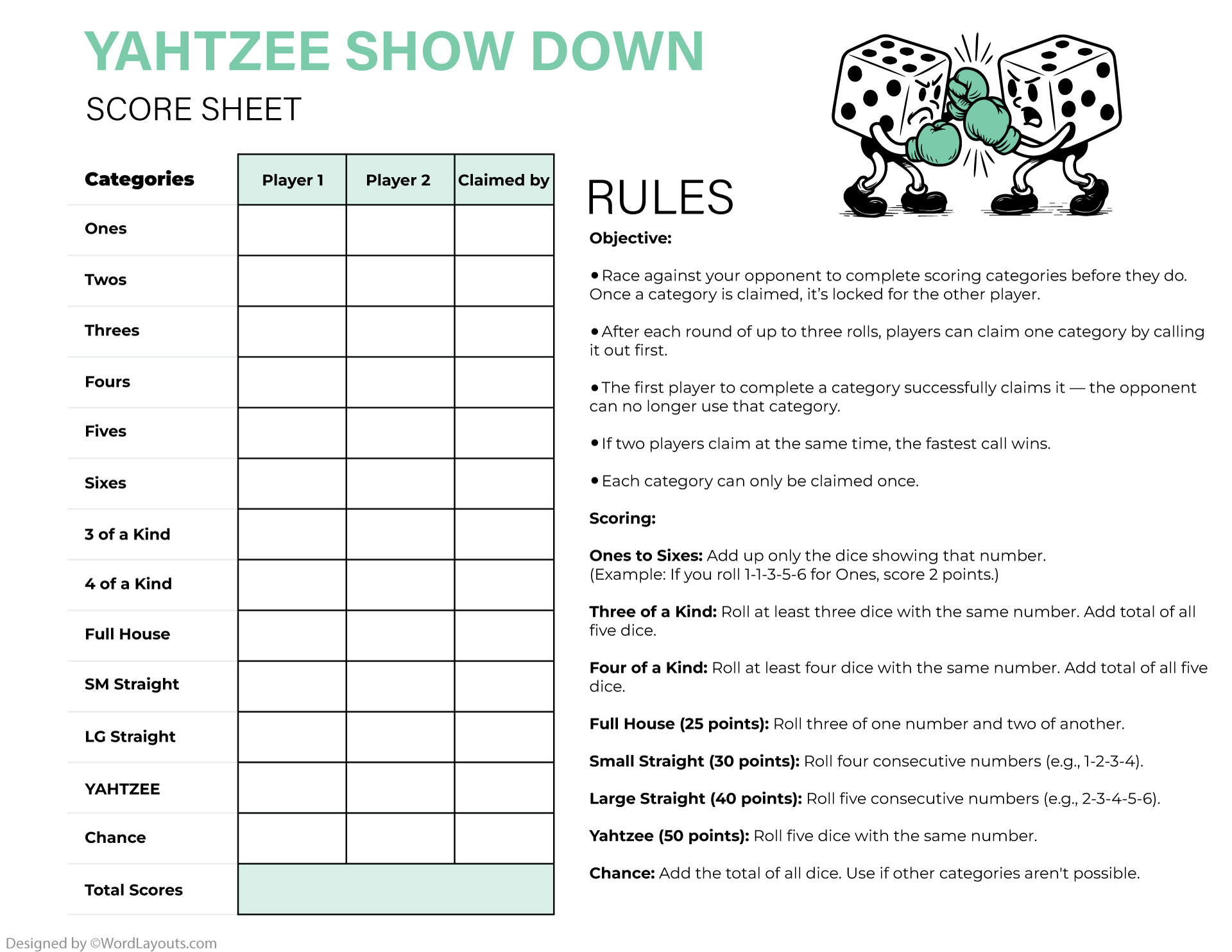 Score Sheets