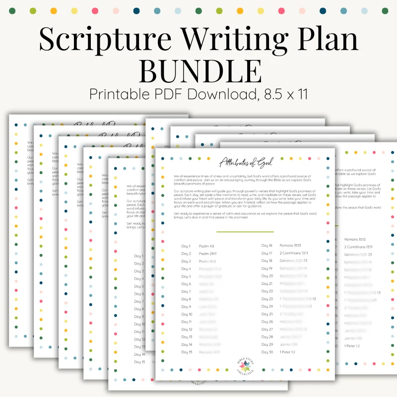 Scripture Writing Plans Bundle Printable