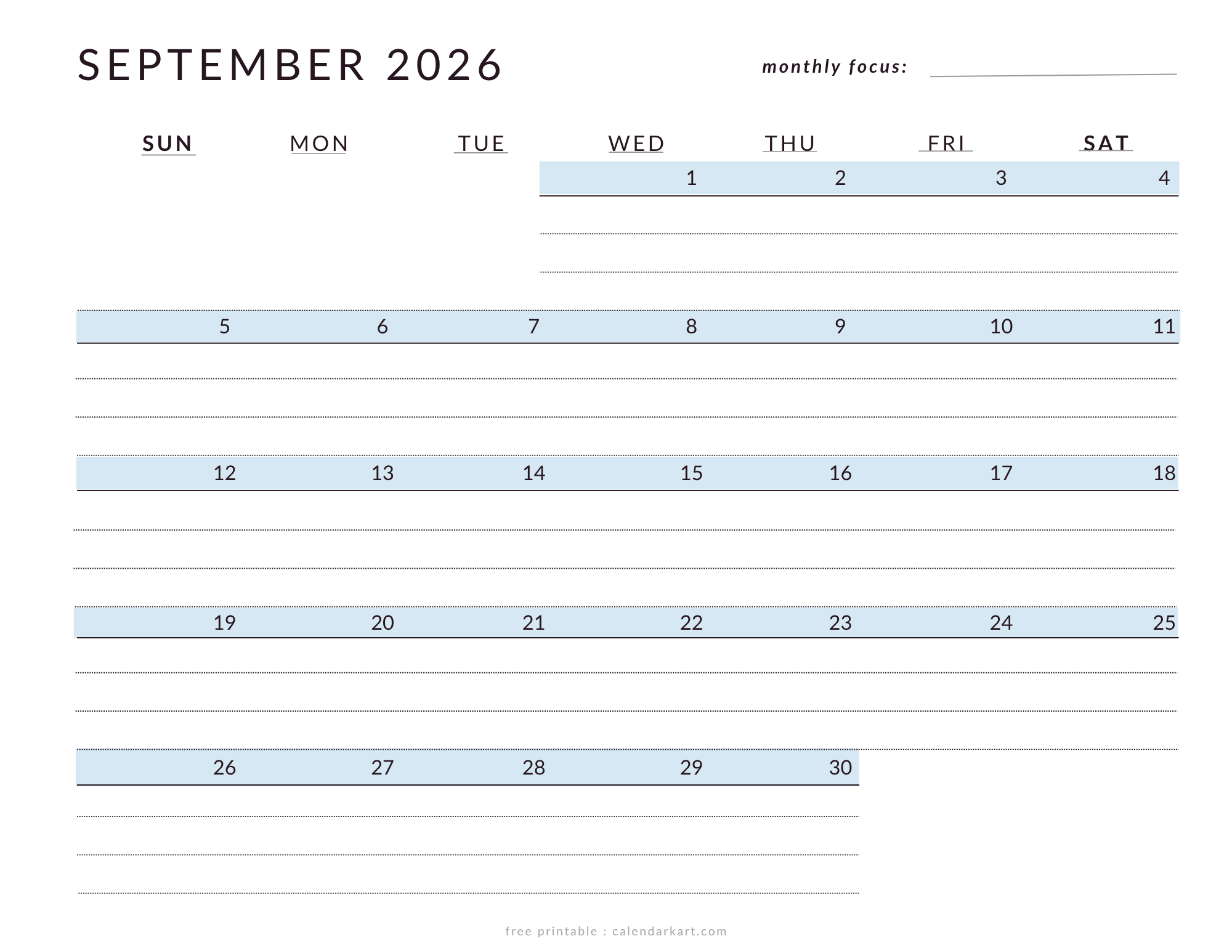 September 2027 Calendar Templates Free Printable Pdfs
