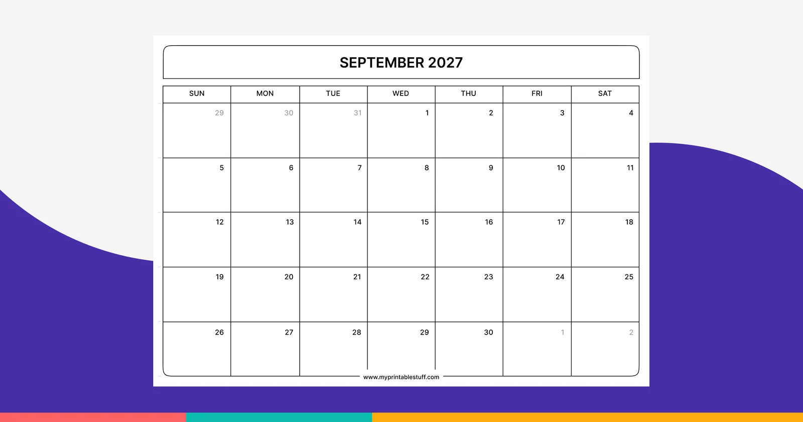 September Calendars