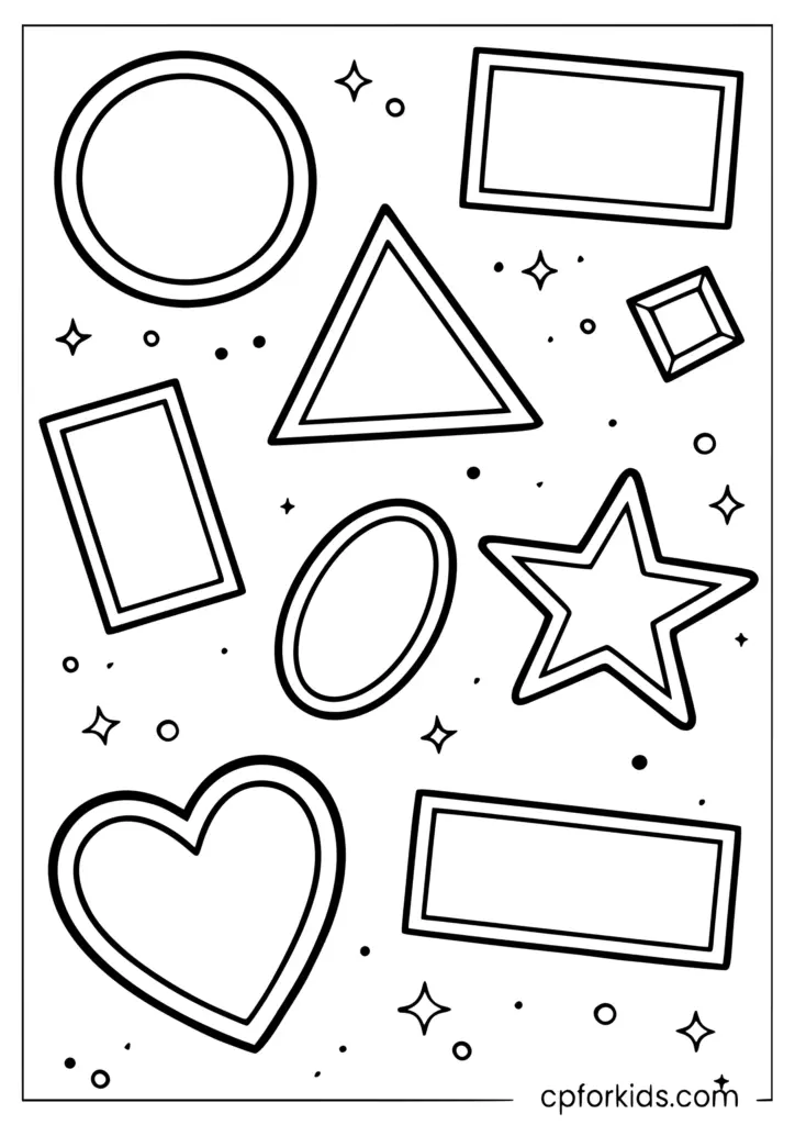 Shapes Coloring Pages