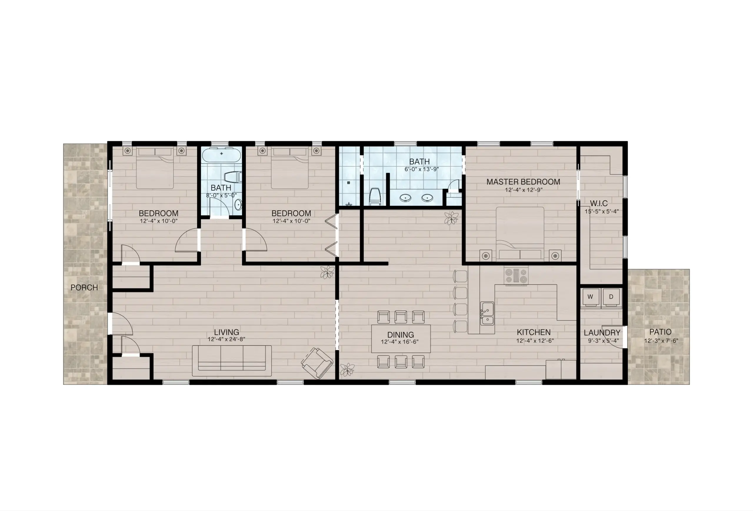 Shotgun House Floor Plan