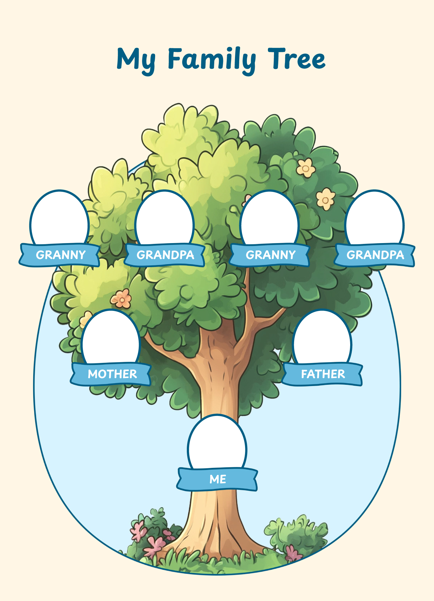 Simple Family Tree Free Google Docs Template