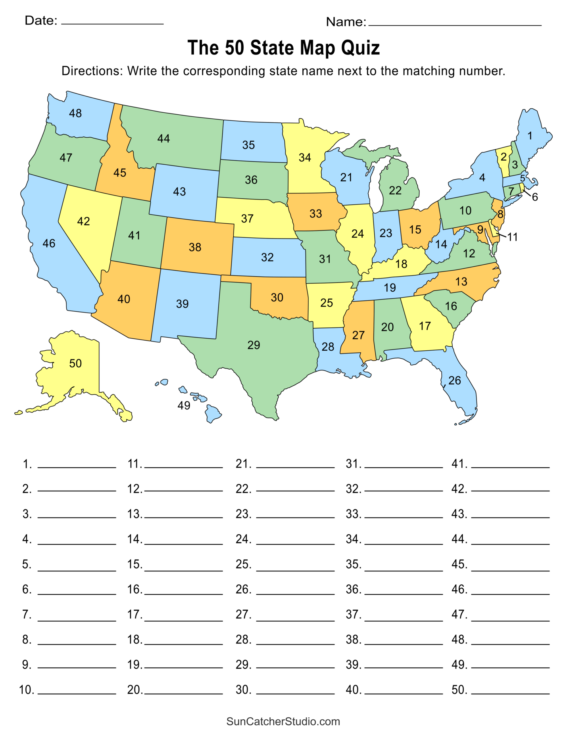 States And Capitals States And Capitals