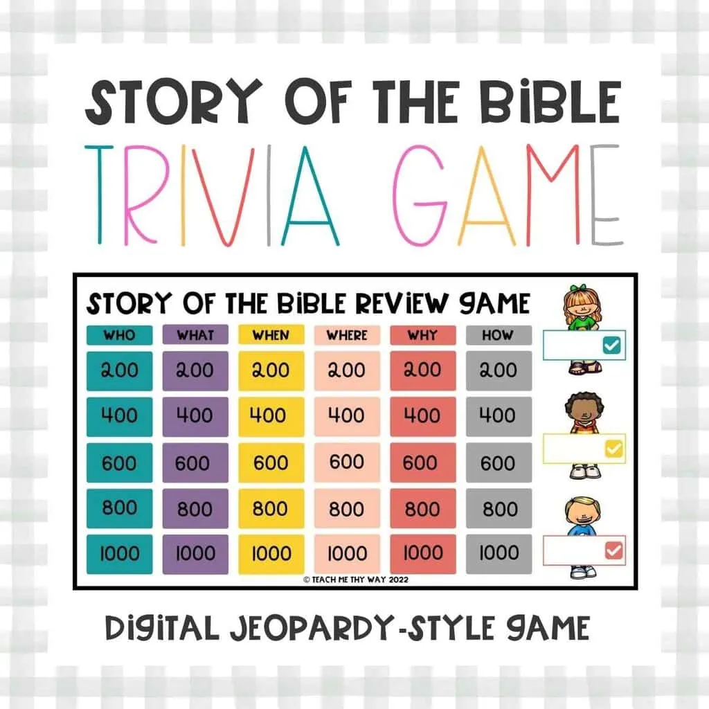 Story Of The Bible Trivia Game