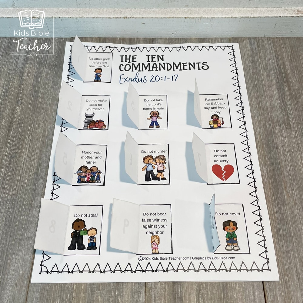 Ten Commandments Craft
