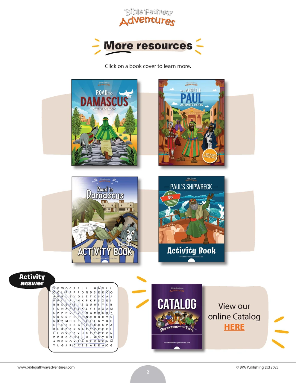 The Apostle Paul Word Search Puzzle