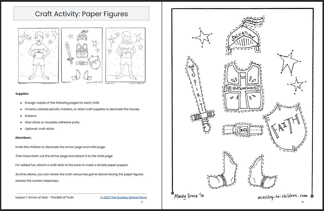 The Armor Of God 6 Lesson Sunday School Curriculum For Kids The Armor Of God 6 Lesson Sunday School Curriculum For Kids