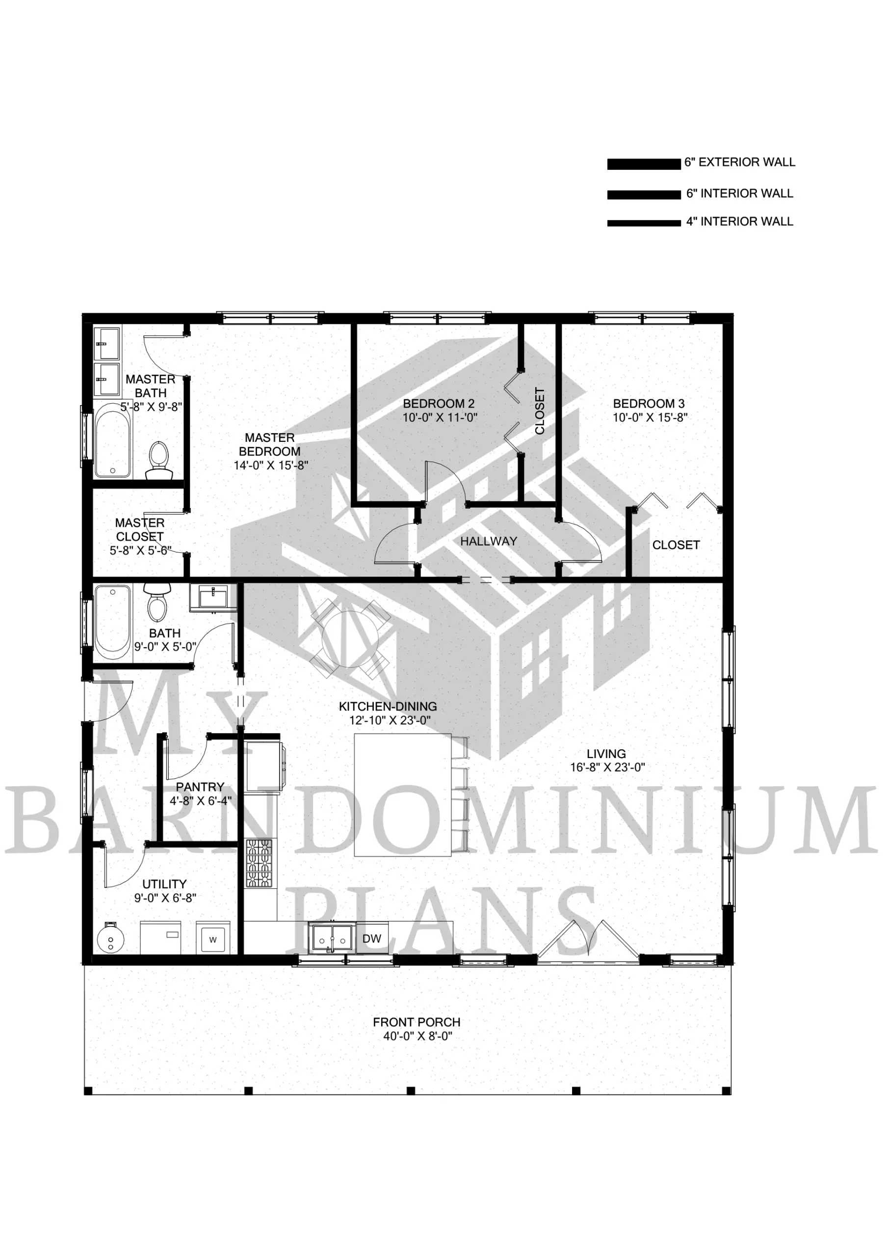 The Cecil Barndominium House Plan Ce0123 A