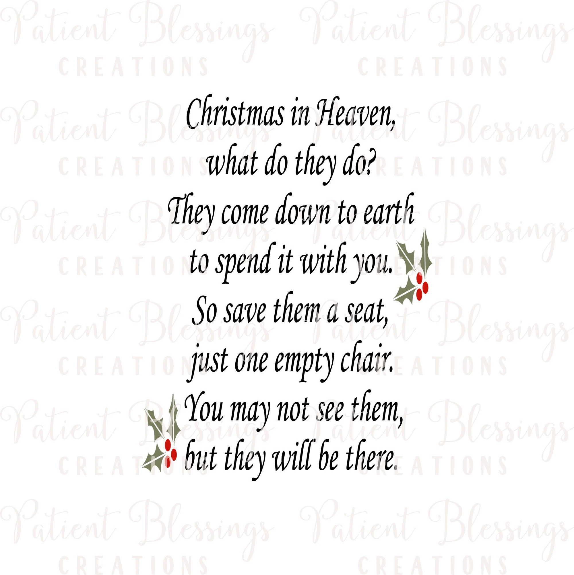 The Empty Chair Poem