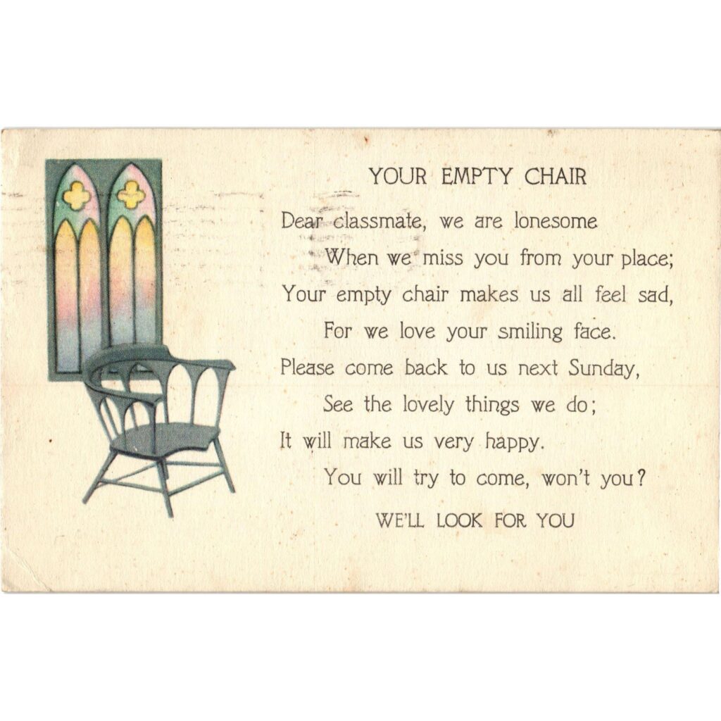 The Empty Chair Poem