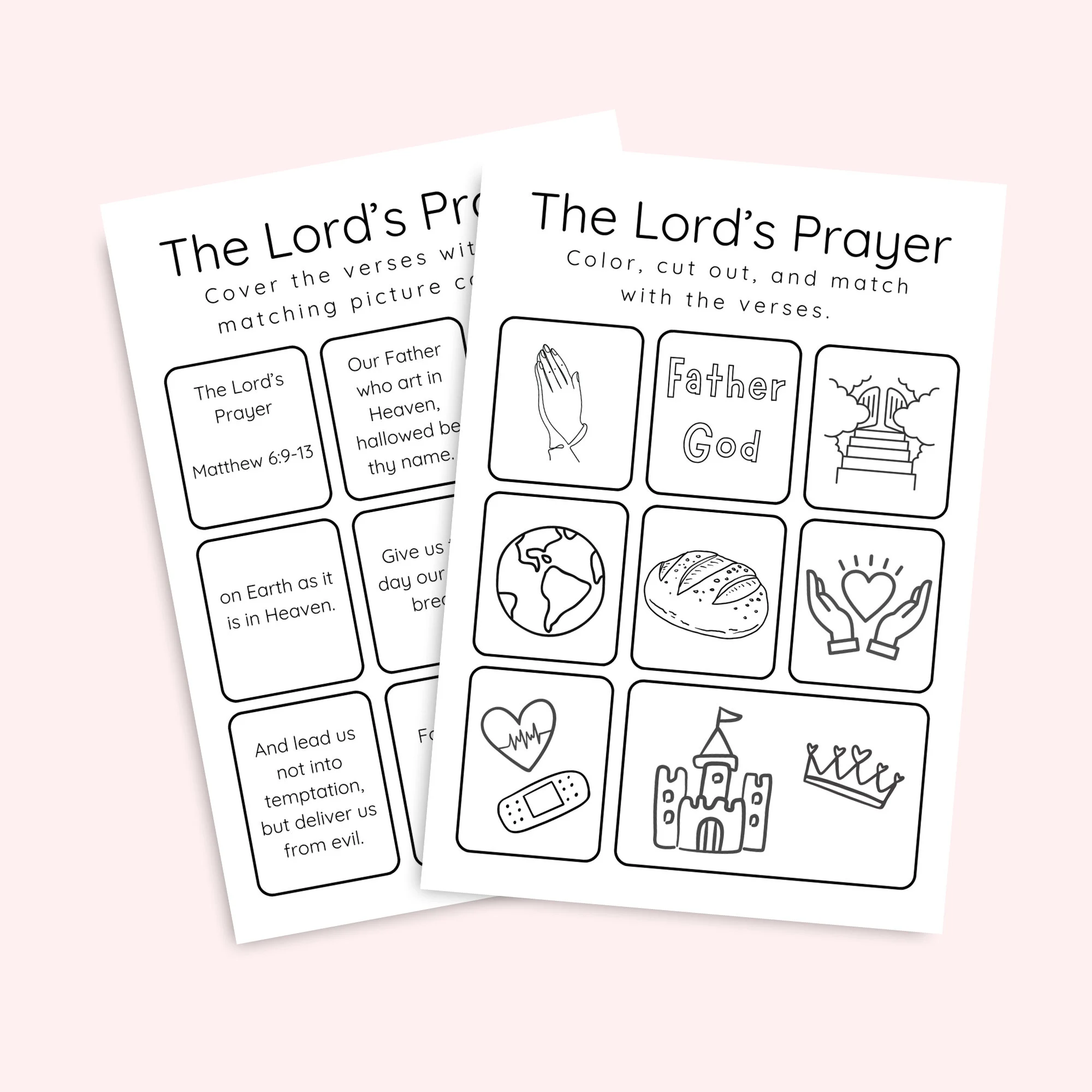 The Lords Prayer Activity Printable