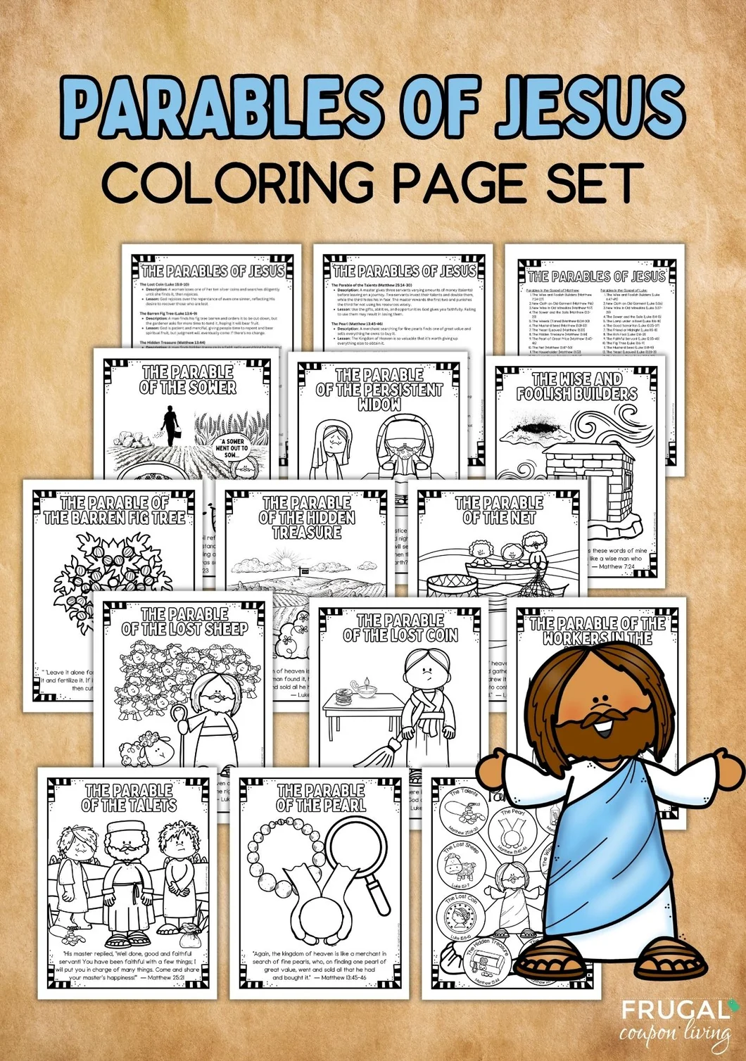 The Parables Of Jesus Coloring Pages The Parables Of Jesus Coloring Pages