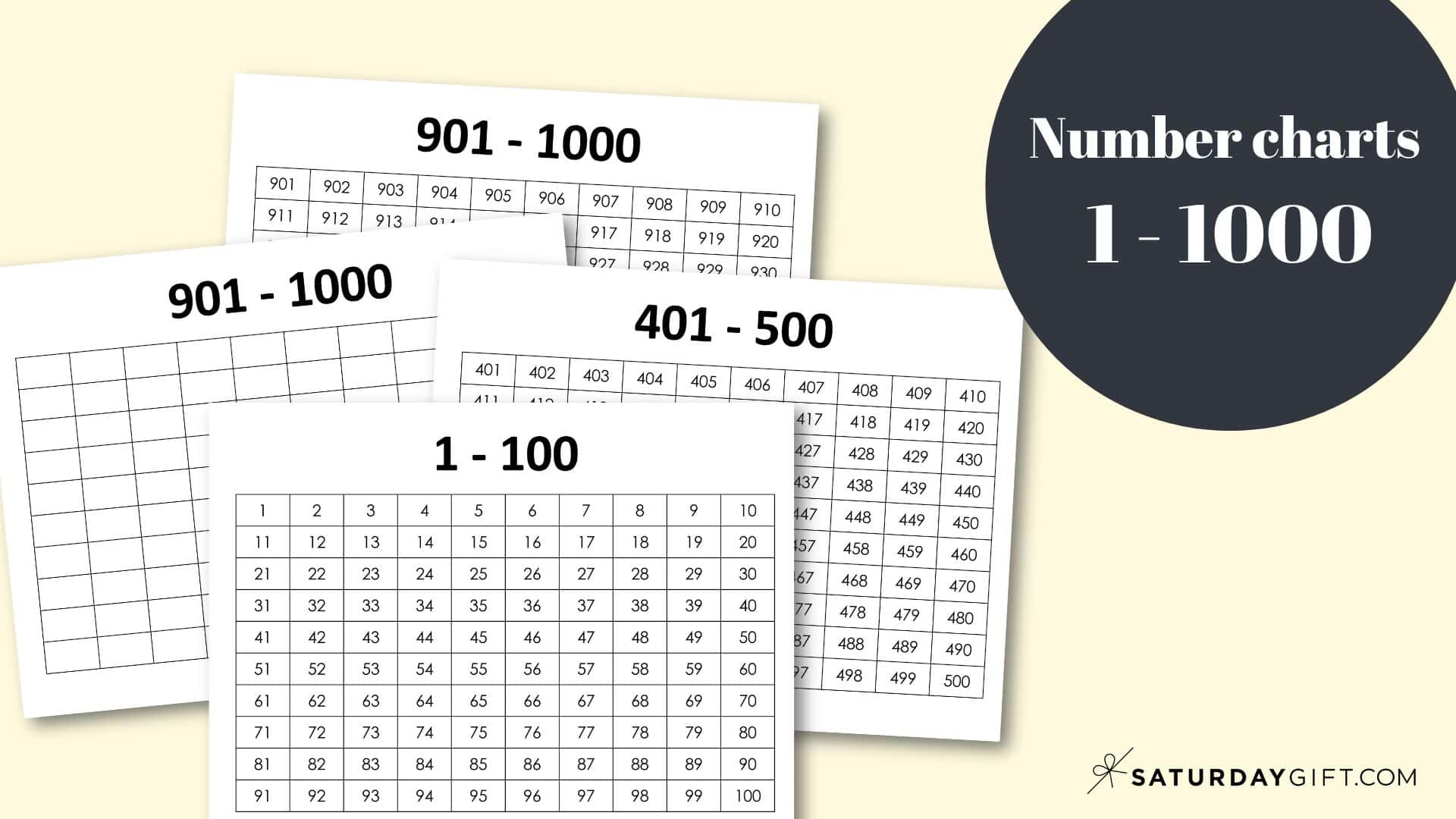 Thousands Chart Printable