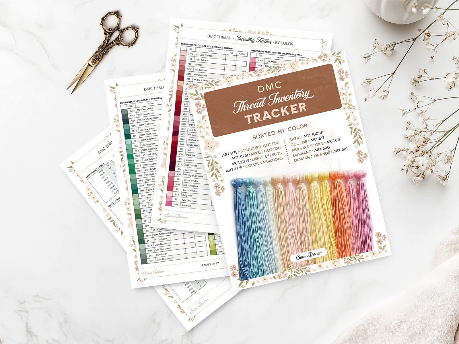 Thread Inventory Color Chart Thread Inventory Color Chart