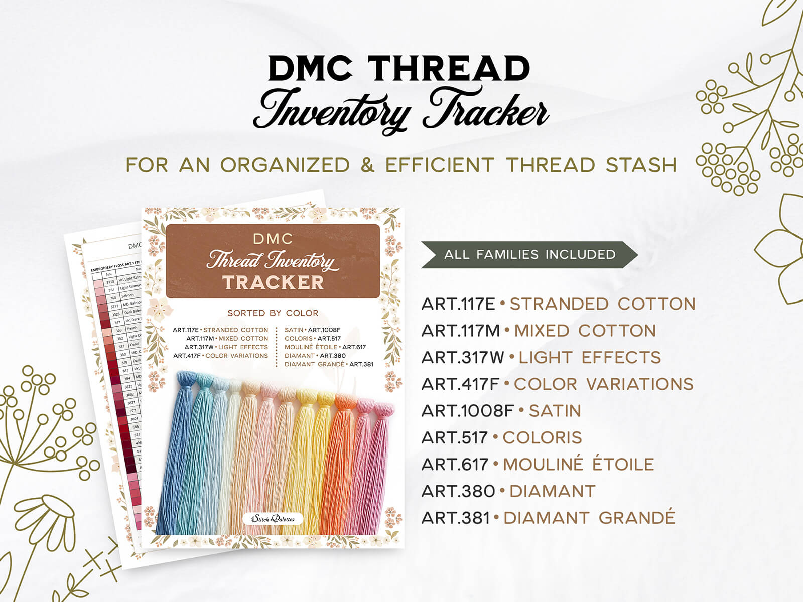 Thread Inventory Color Chart Thread Inventory Color Chart