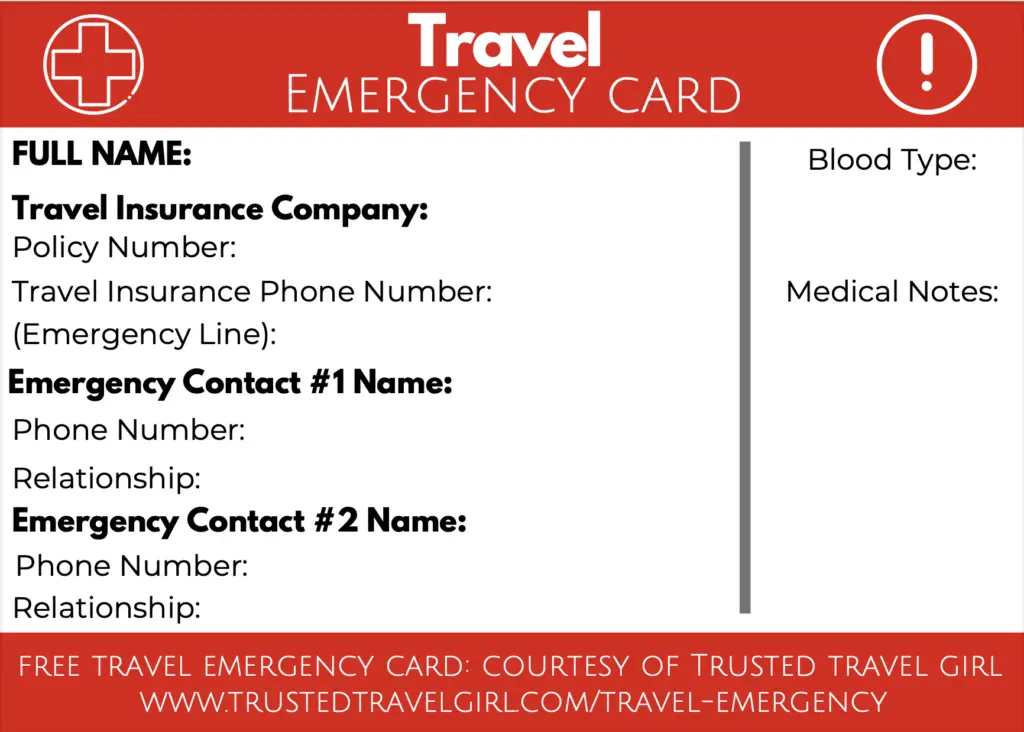 Travel Emergency