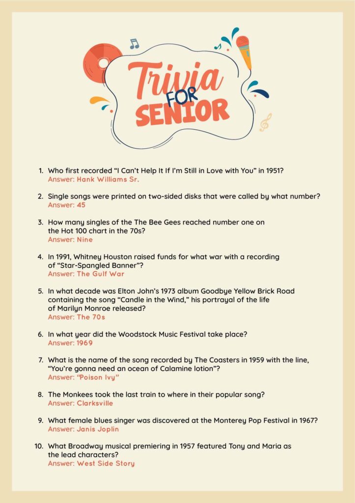 Trivia For Seniors