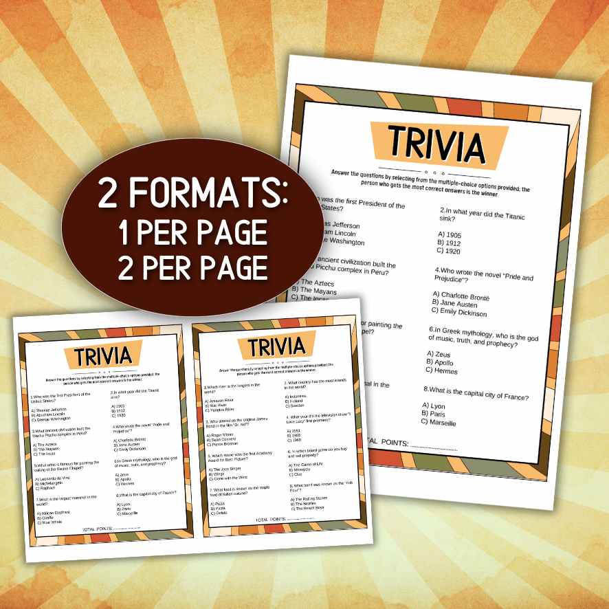 Trivia Questions And Answers For Seniors