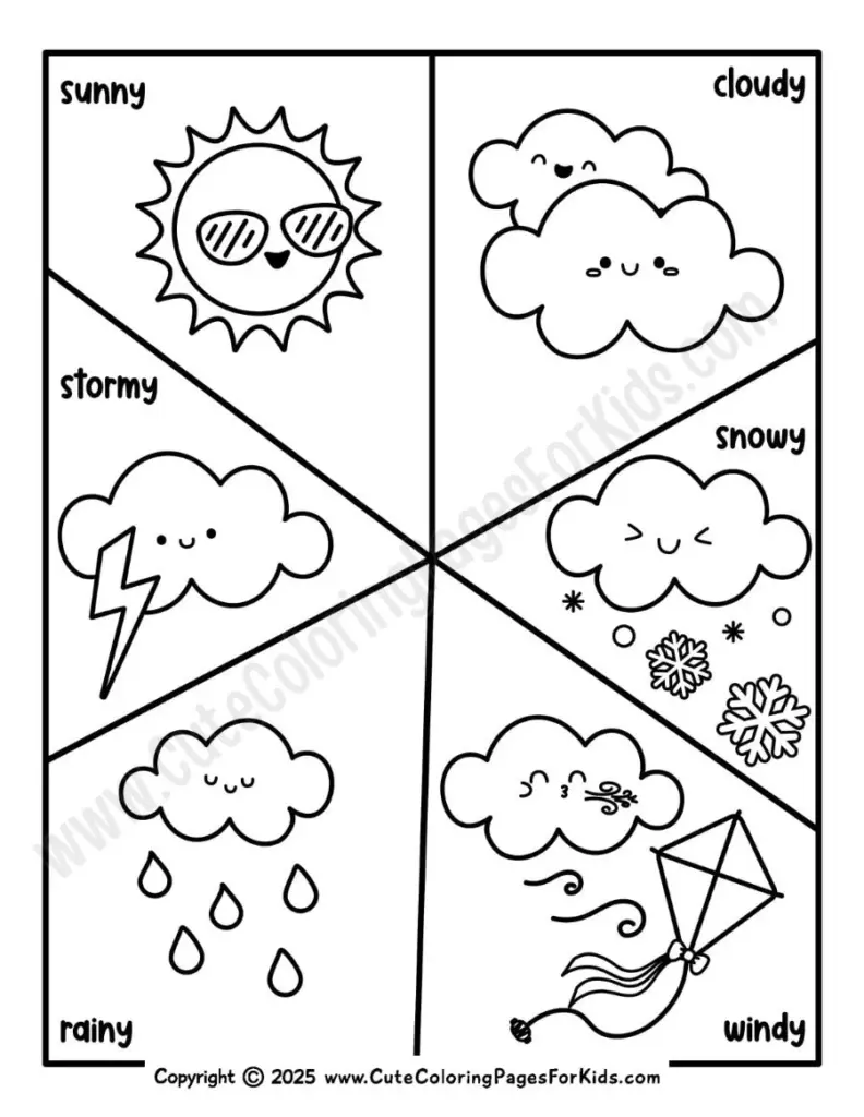 Weather Coloring Pages
