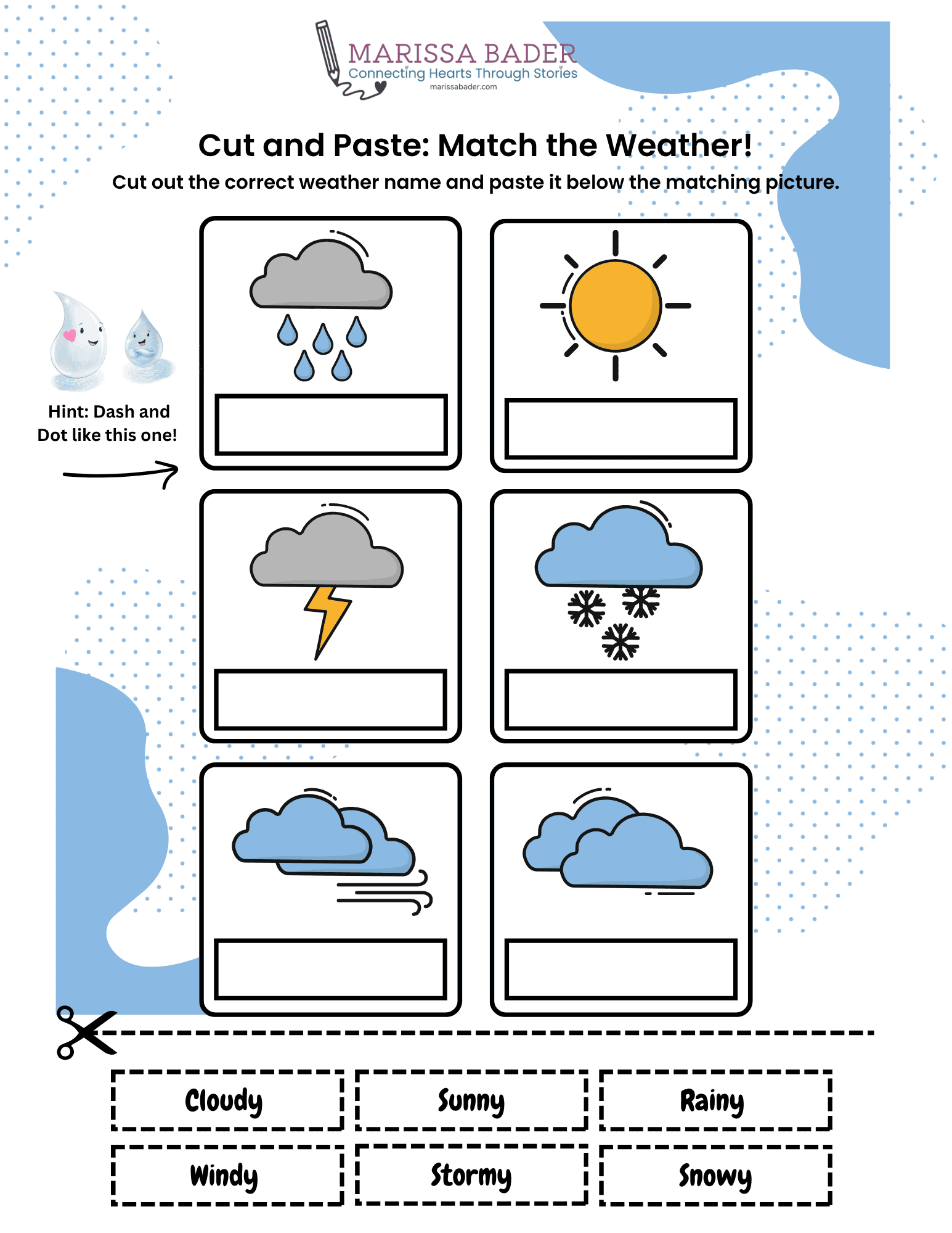 Weather Matching Printable