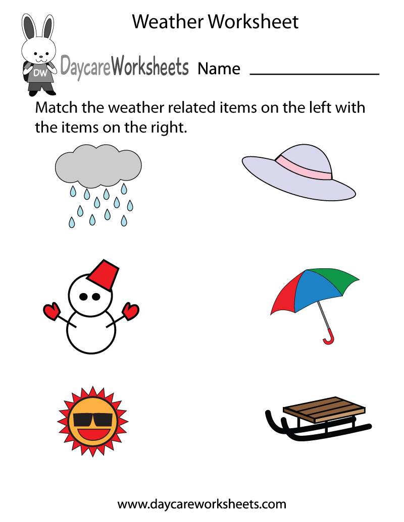 Weather Worksheet Printable