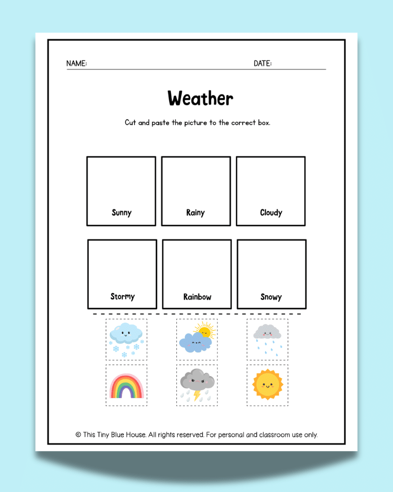 Weather Worksheets