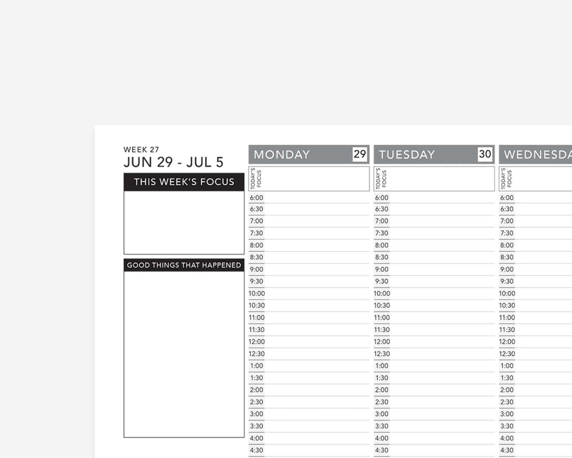 Weekly 2026 2027 Mid Year Planner Printable Weekly 2026 2027 Mid Year Planner Printable