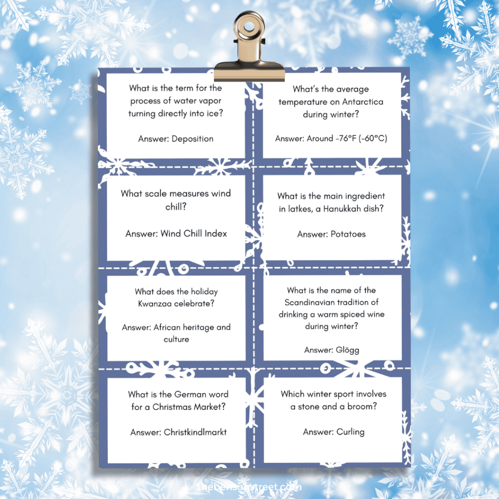 Winter Trivia Questions