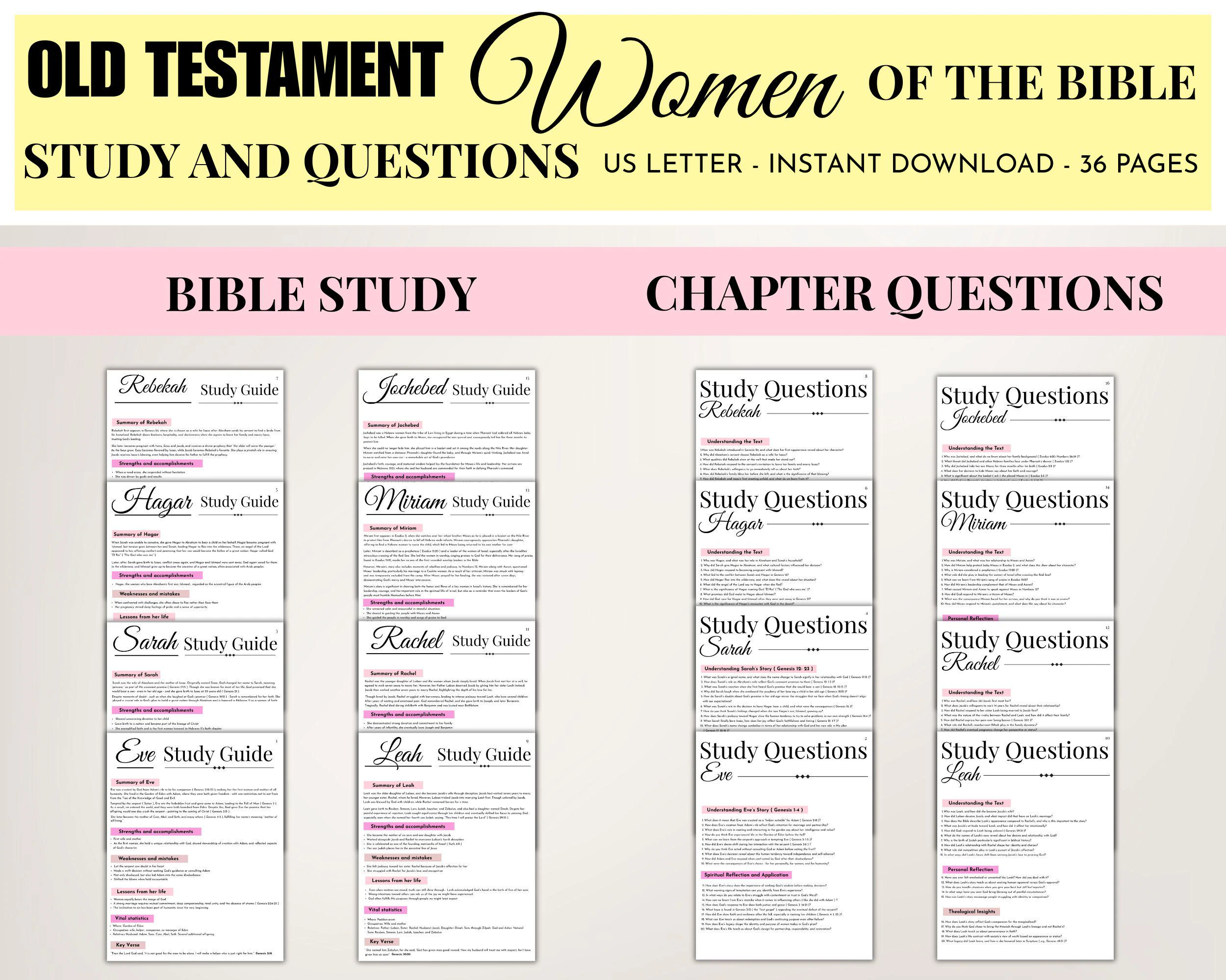 Women Of The Bible Study Pdf Old