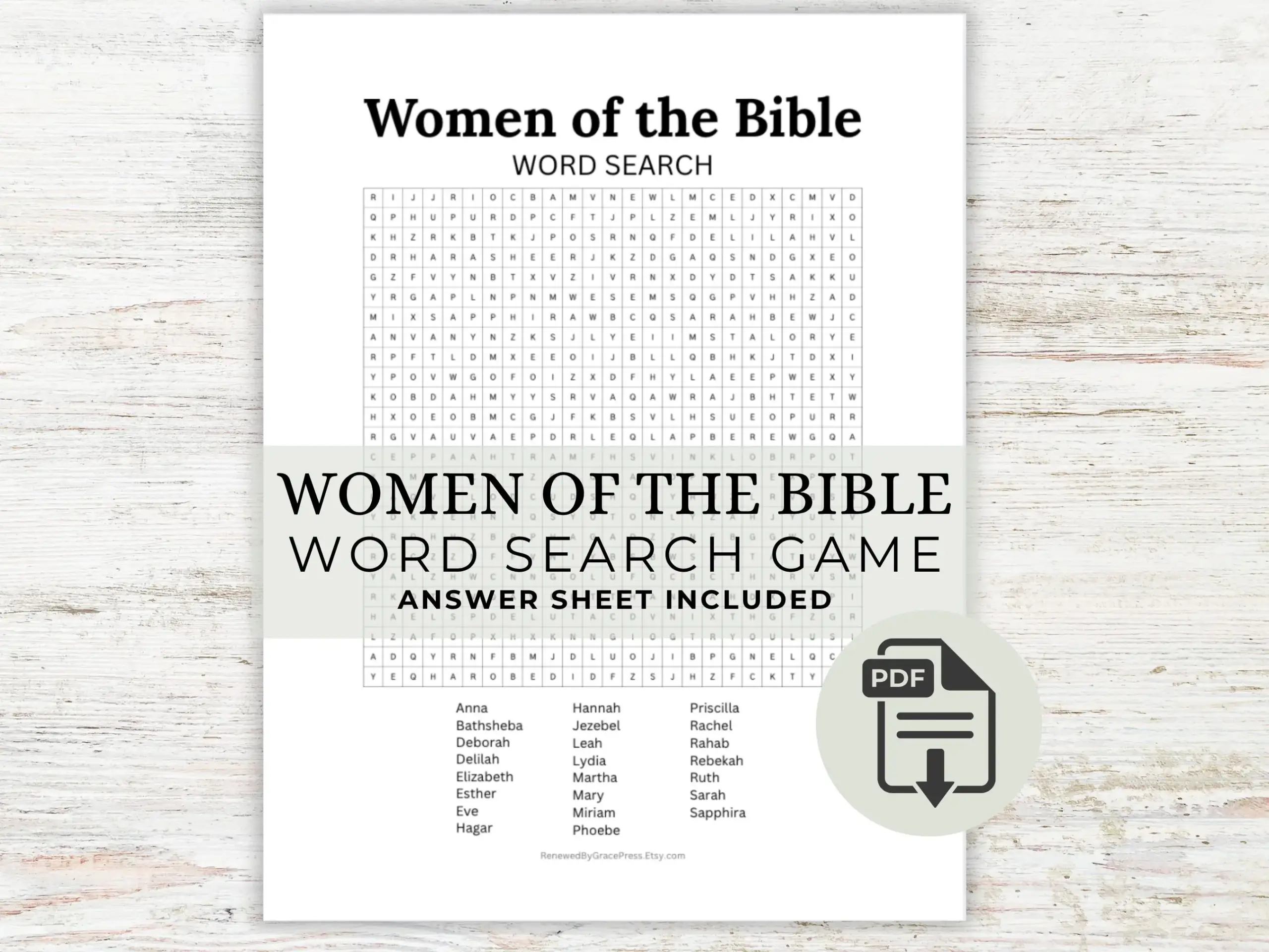 Women Of The Bible Word Search Printable Women Of The Bible Word Search Printable