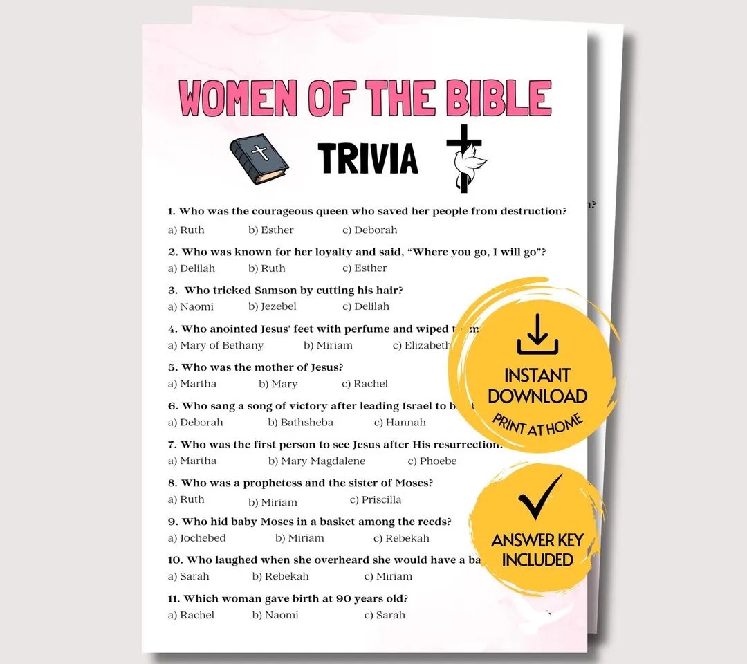 Womens Ministry Games Women Of The Bible