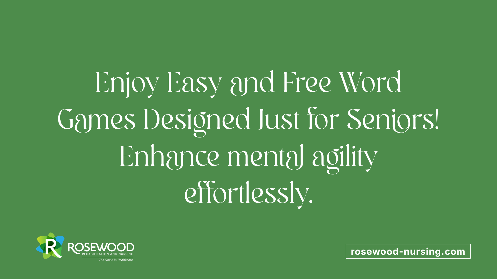 Word Games For Seniors Free